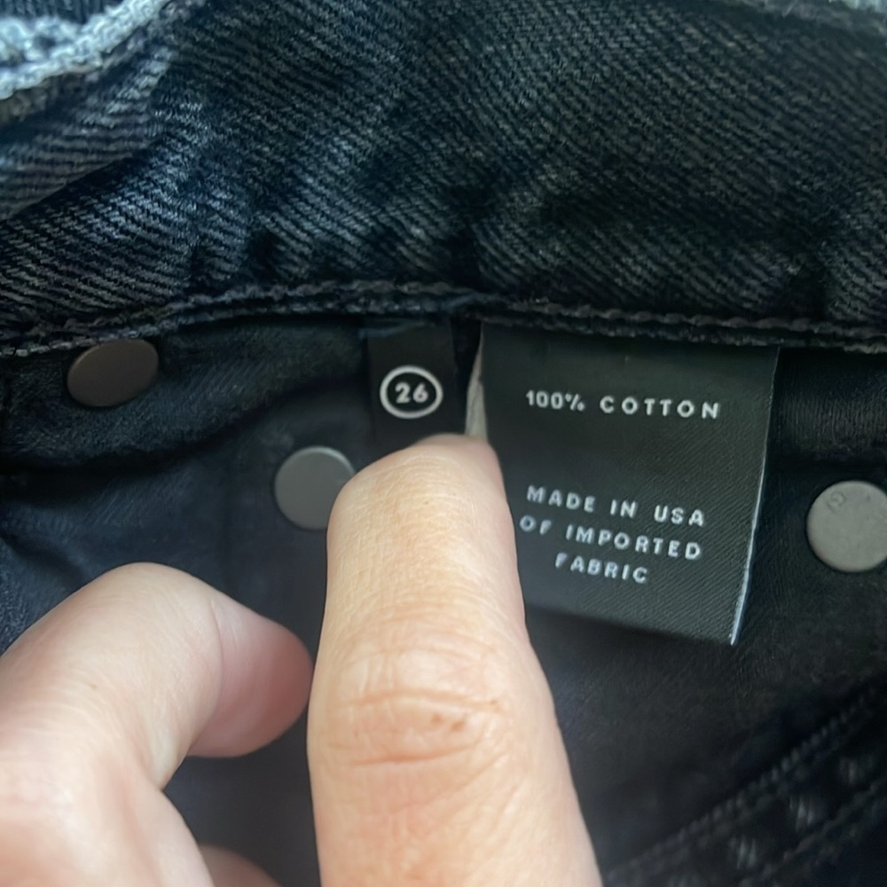 GRLFRND Karolina High Rise Skinny Jeans Black Size 26 - Picture 6 of 7
